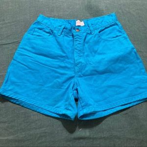 Bright Blue Vintage London Jean Shorts Size 10